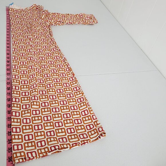 J. McLaughlin Women Catalina Cloth Colorful Geometric Dress Size S 3/4 Sleeve - Picture 7 of 9